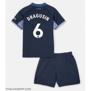 Tottenham Hotspur Radu Dragusin #6 Seconda Maglia Bambino 2023-24 Manica Corta (+ Pantaloni corti)